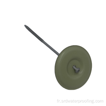 Support / matériel / accessoire / plaque ronde verte TPO en métal